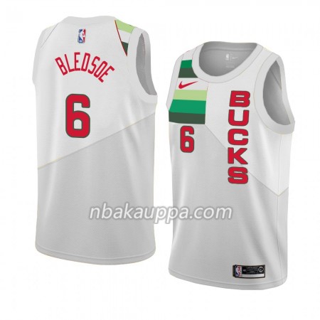 Milwaukee Bucks Eric Bledsoe 6 2018-19 Nike Valkoinen Pelipaidat Swingman - Miesten